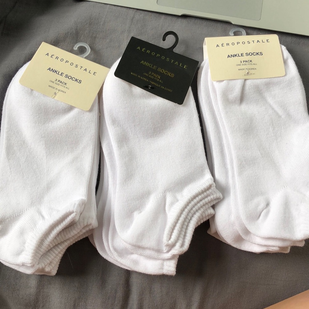 white ankle socks